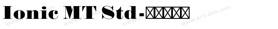 Ionic MT Std字体转换